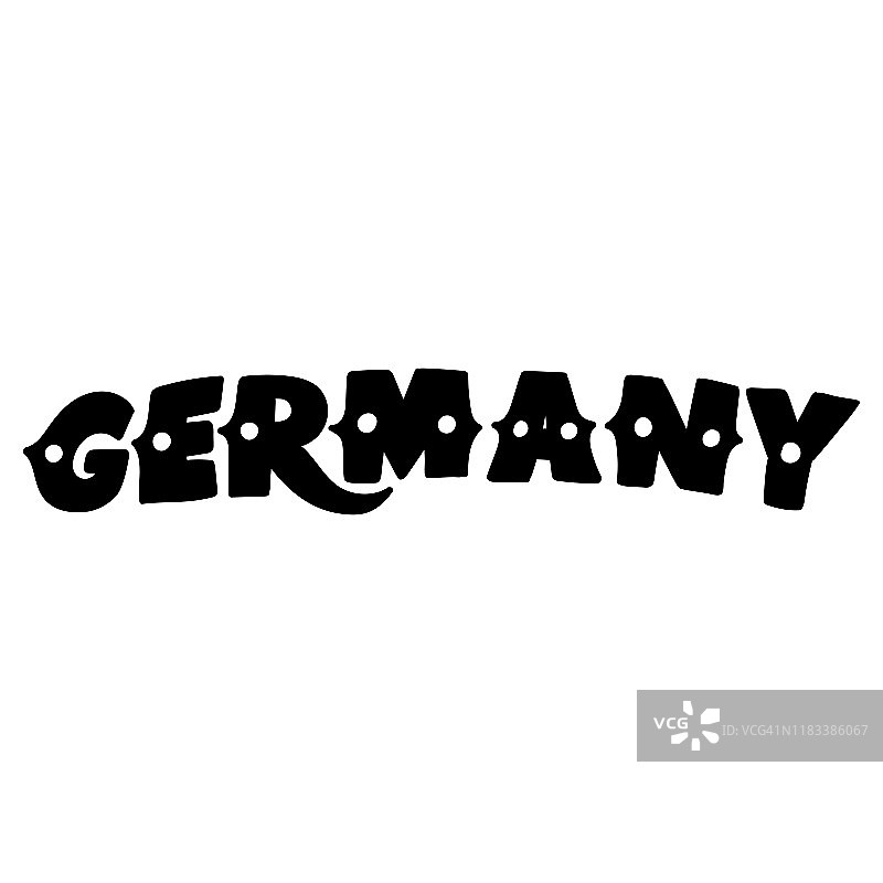 德国手写的字。手绘字体。图片素材