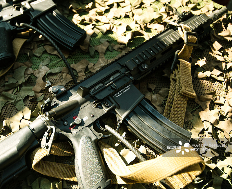 德国Heckler公司生产的半自动步枪图片素材