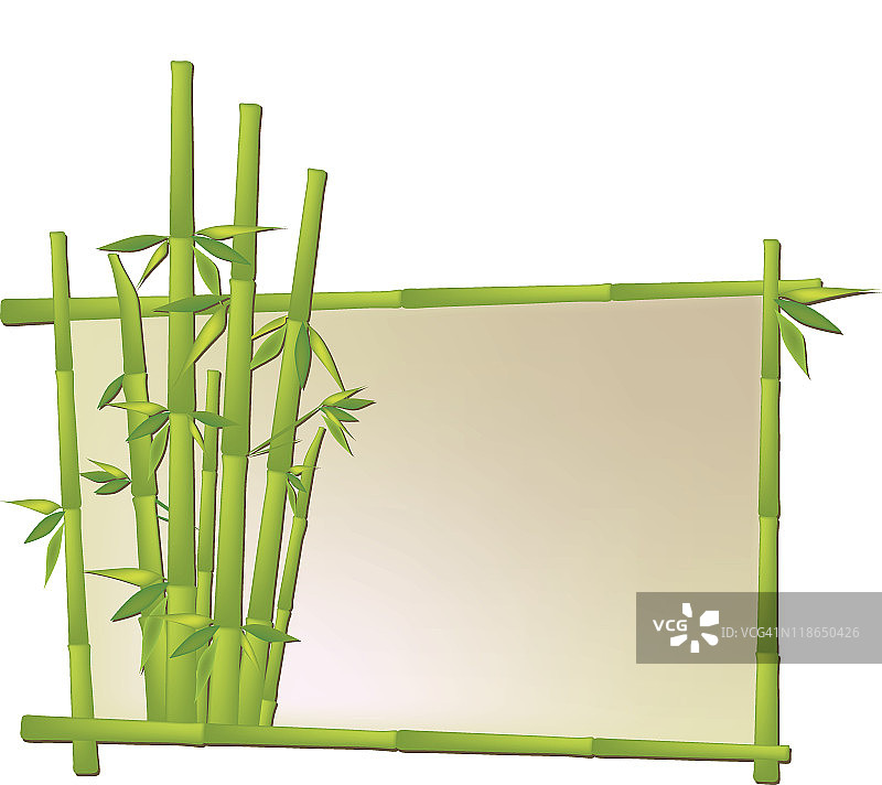 竹框架图片素材