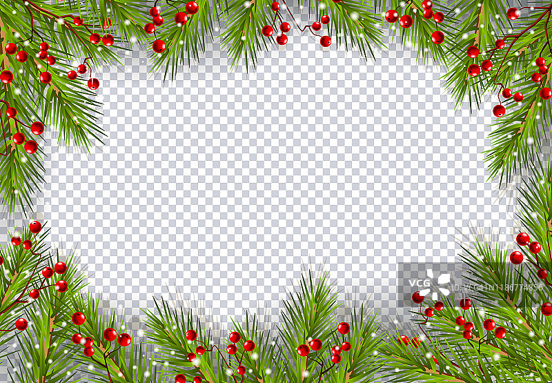 圣诞树圣诞框架图片素材