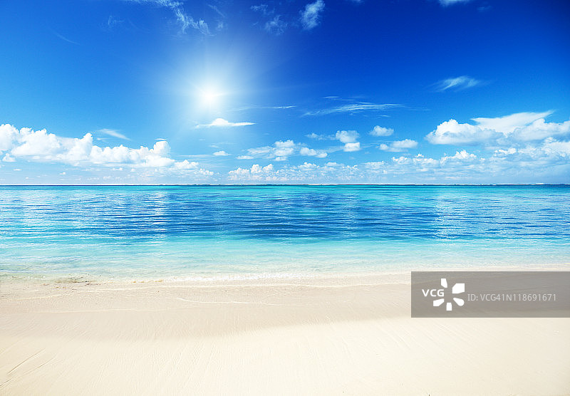 加勒比海的海滩和沙滩图片素材