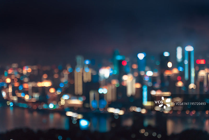 《城市之夜》的散景图片素材
