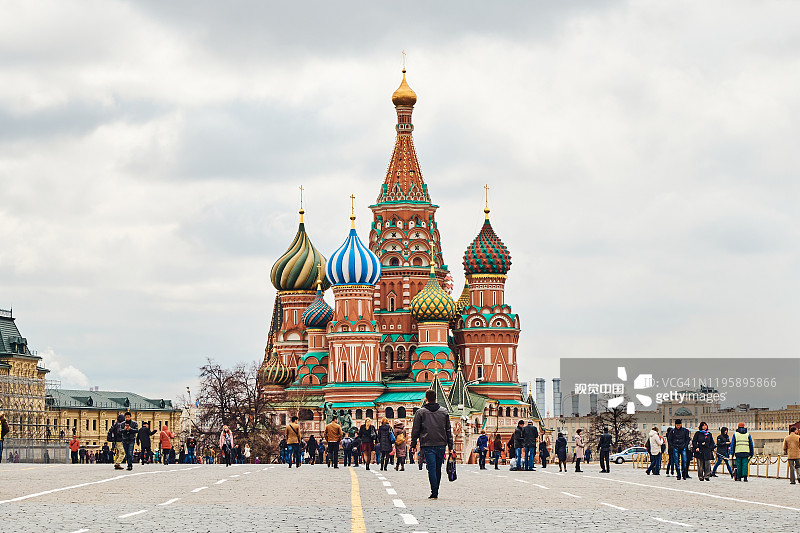 圣巴西尔大教堂，莫斯科，俄罗斯图片素材