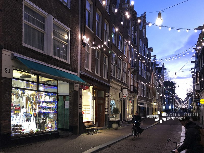 阿姆斯特丹的“九街”区图片素材