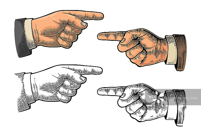 手指。网页，海报，信息图形的手签图片素材