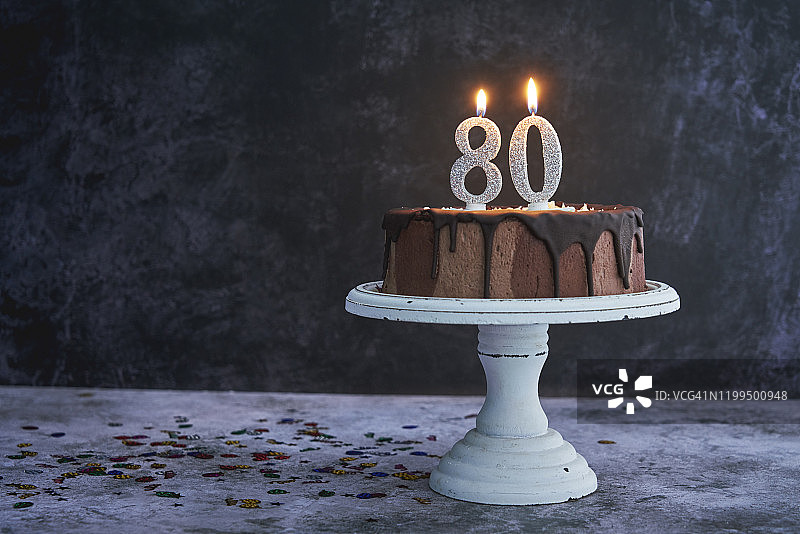 80岁生日蛋糕图片素材