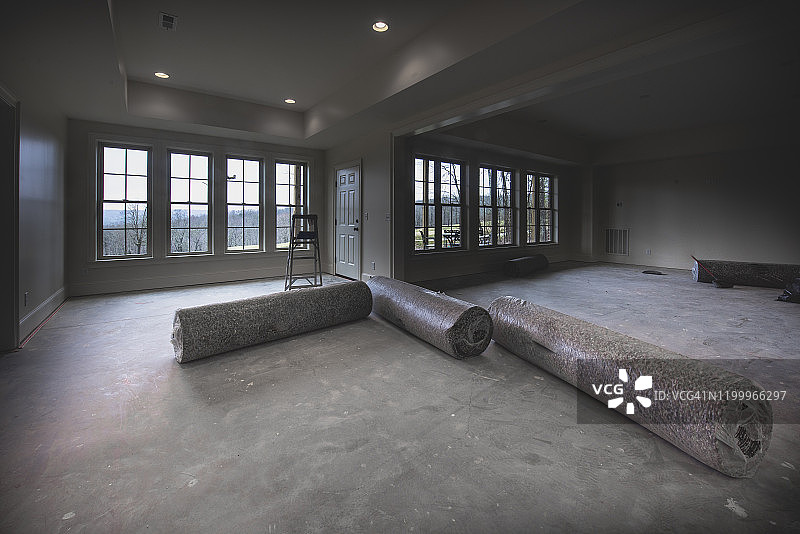 地毯安装地下室HDR图片素材