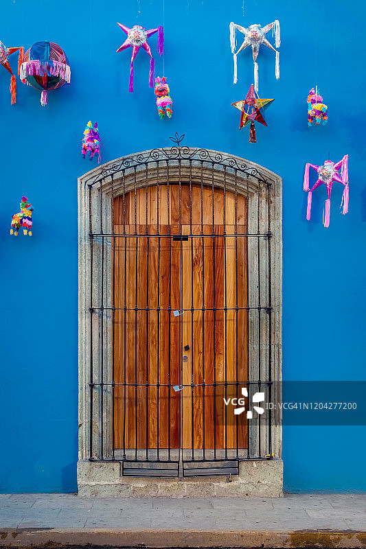 瓦哈卡的西班牙殖民门图片素材