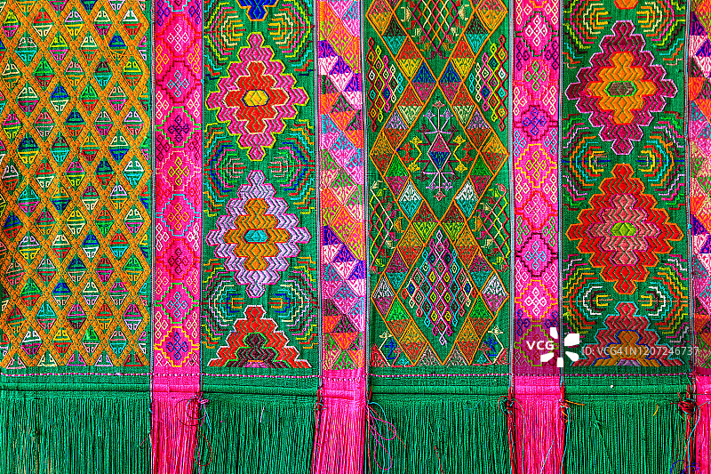 不丹民族的编织和刺绣艺术图片素材