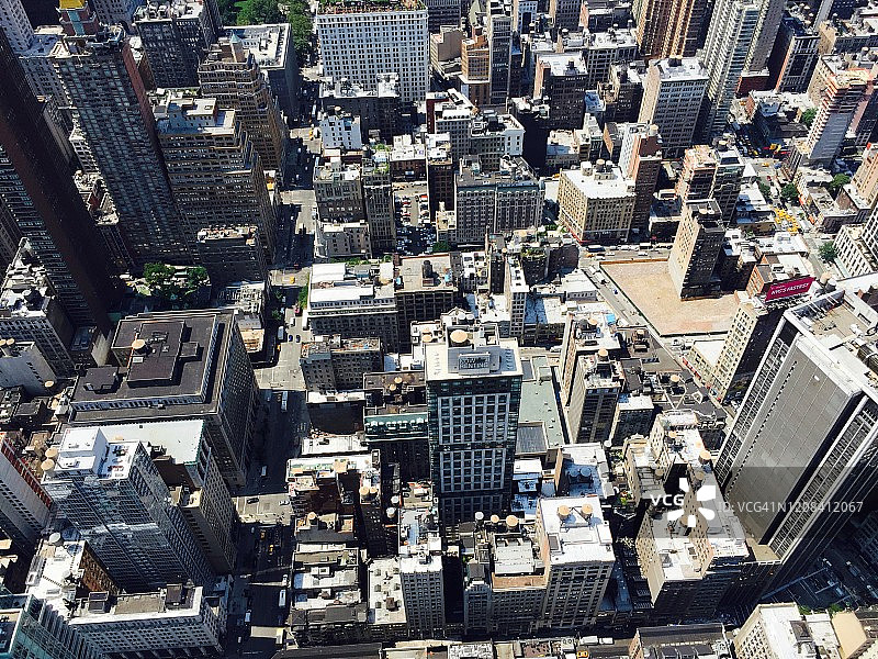 美国纽约曼哈顿景观摩天大楼全景图片从帝国大厦图片素材