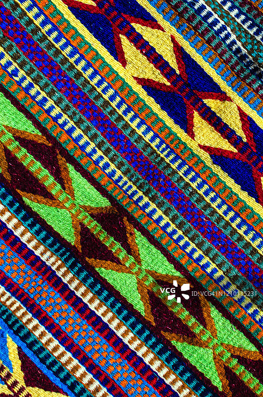 来自墨西哥瓦哈卡的编织地毯图片素材