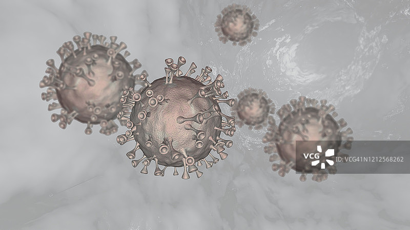 冠状病毒是引起感染的致病性病毒图片素材