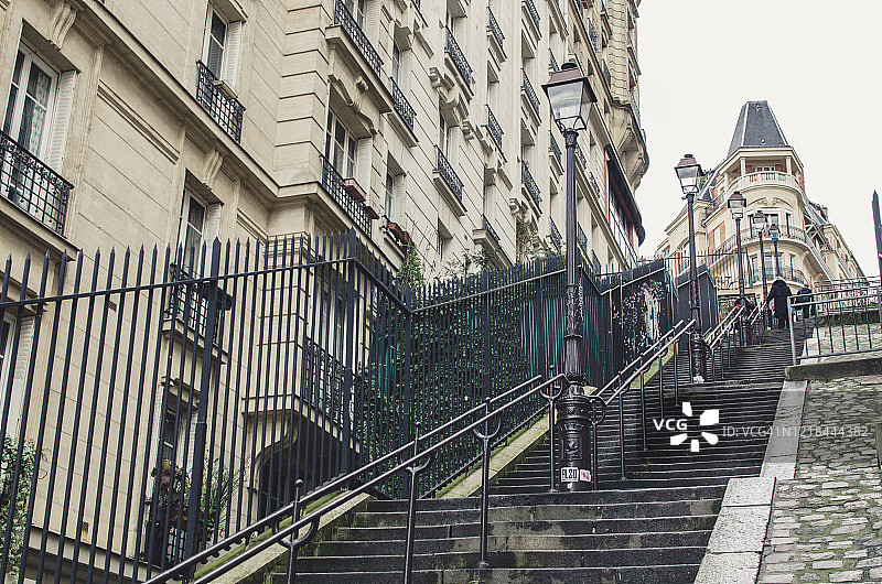 巴黎蒙马特的街道图片素材
