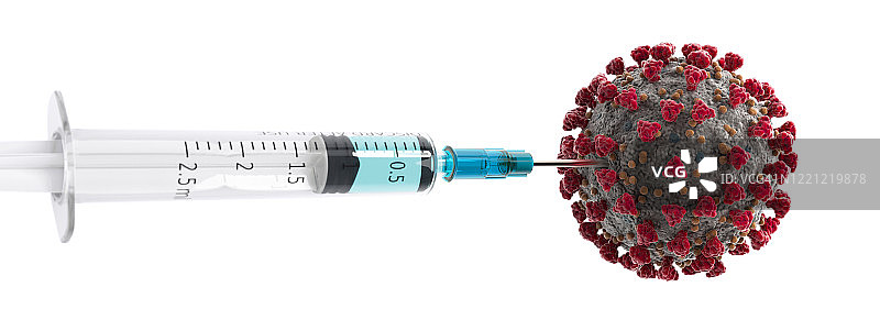 COVID-19疫苗(3d概念)图片素材