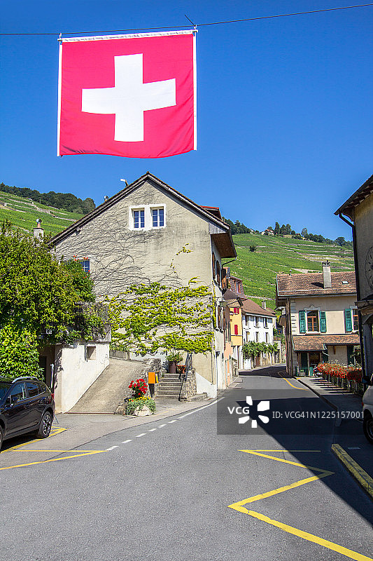 瑞士Chexbres村图片素材