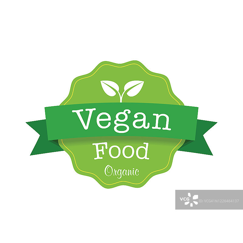 素食食品和有机产品标志图片素材