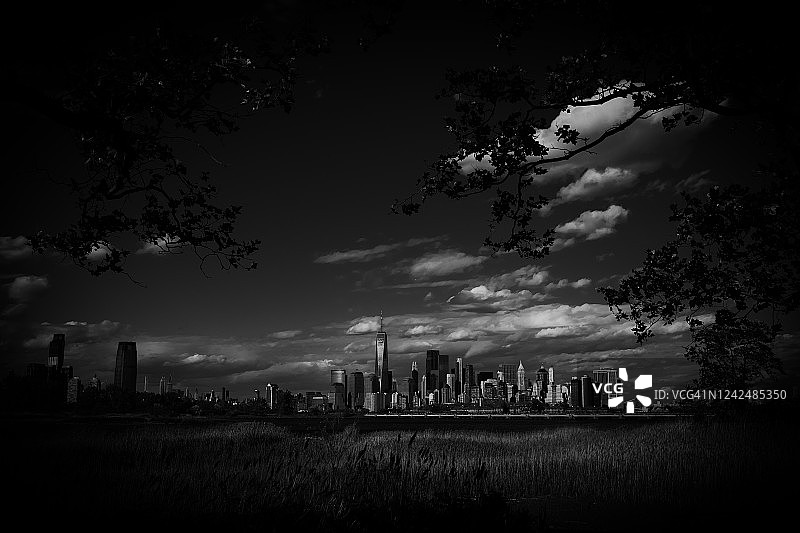 黑与白的纽约图片素材