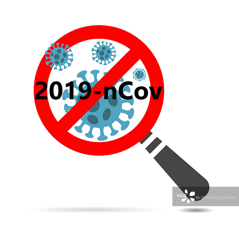 新型冠状病毒2019-nCoV, MERS-Cov，新型冠状病毒2019-nCoV，摘要病毒株模型图片素材