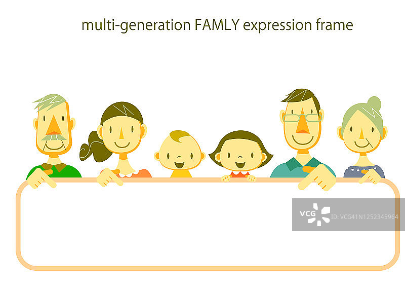 家庭面部表情框架图片素材