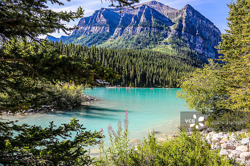 Luoise湖,加拿大图片素材