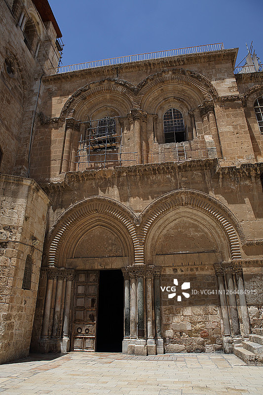 圣墓教堂的入口图片素材