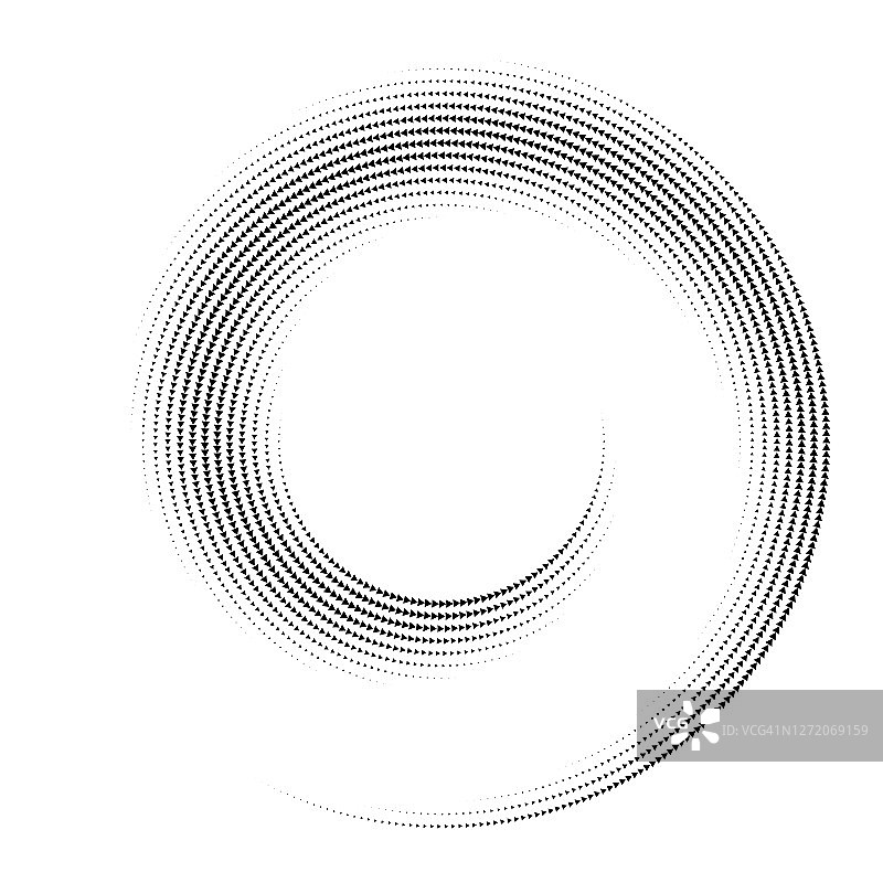 漩涡图案螺旋状，连接箭头。图片素材