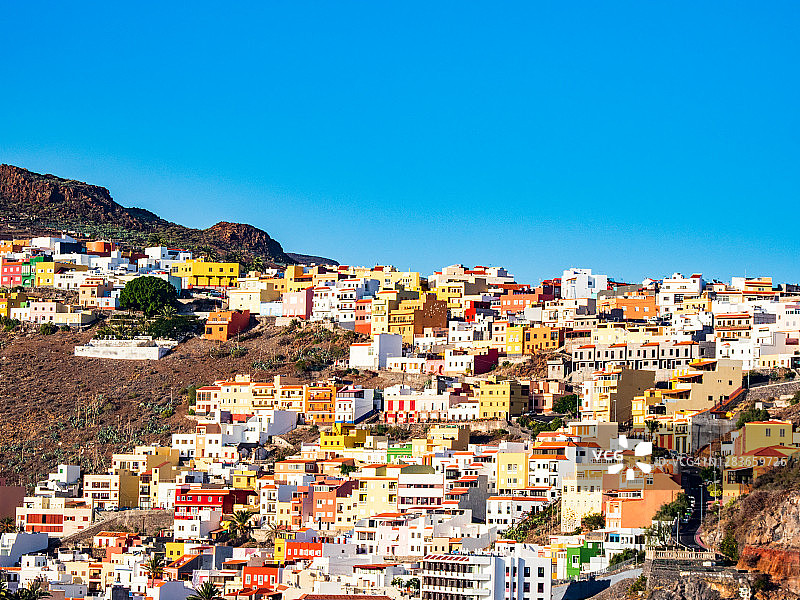 圣塞巴斯蒂安·德·拉·戈梅拉，加那利群岛，西班牙。图片素材