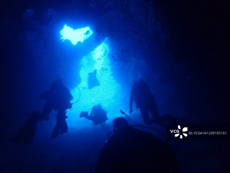 洞穴潜水图片素材