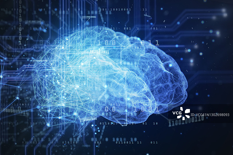 人工智能大脑的电路图片素材