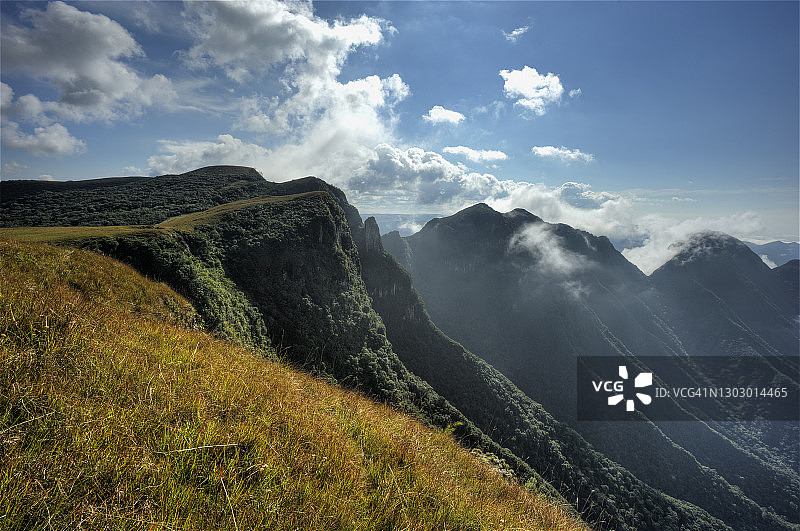 风景优美的山脉，Chapada dos Bugres, Bom Jardim da Serra，圣卡塔琳娜州，巴西图片素材