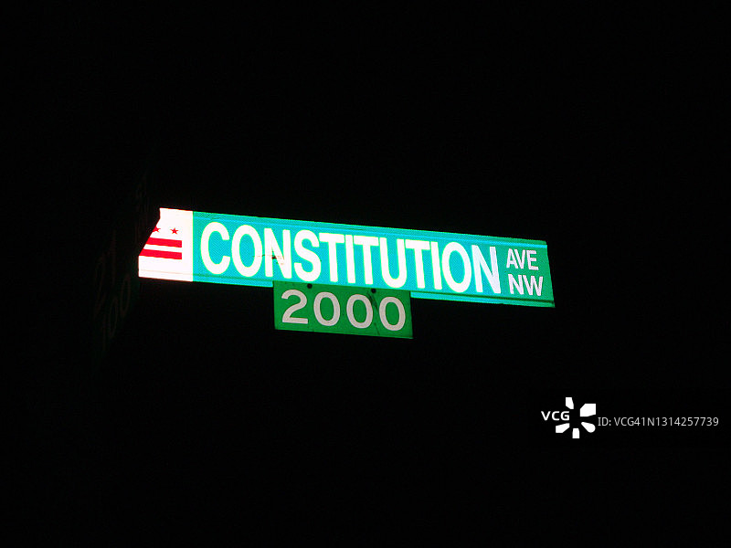 宪法大道街道标志图片素材