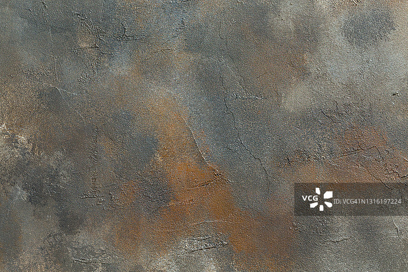 抽象的生锈巧克力金属背景纹理混凝土或石膏手工墙图片素材