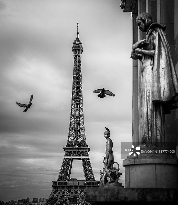 埃菲尔铁塔——法国巴黎。图片素材