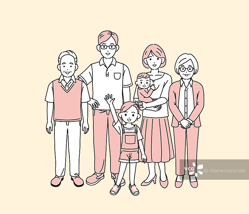 日本家庭插图图片素材