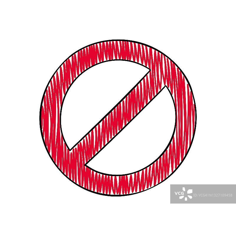 红色的禁止标志图片素材