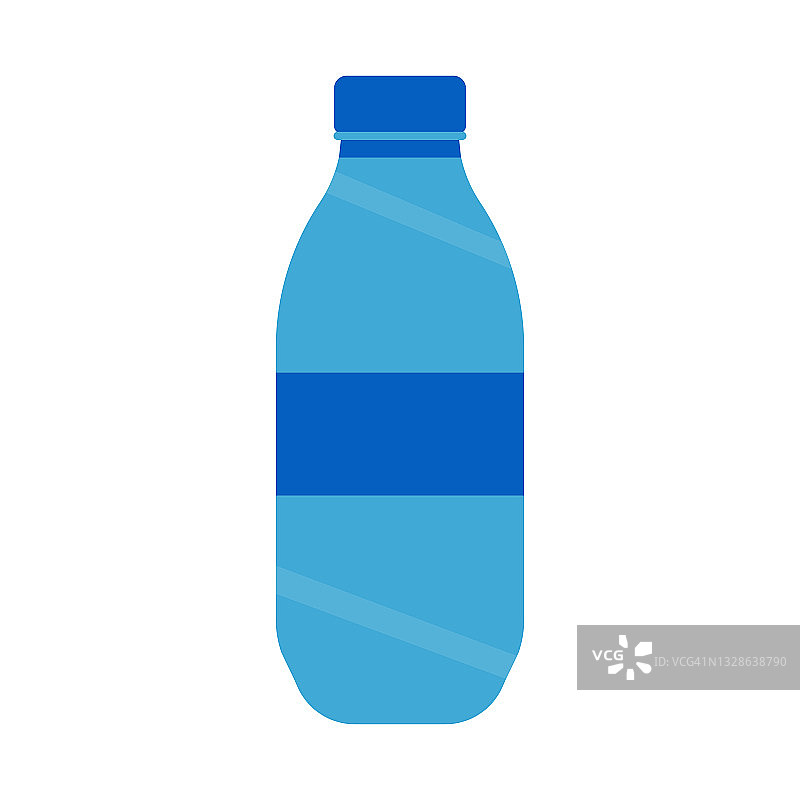 塑料瓶图标矢量设计。图片素材