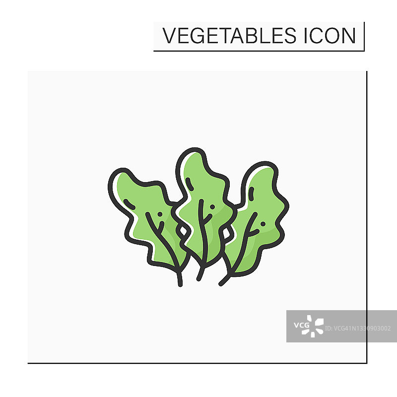 菠菜彩色图标图片素材