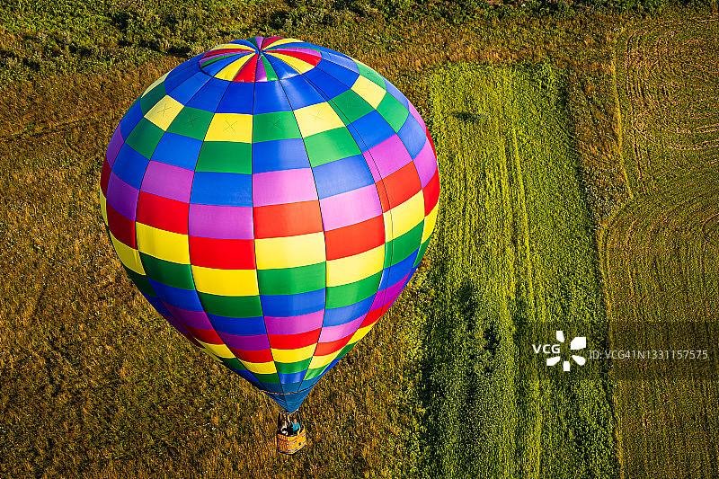 色彩鲜艳的热气球图片素材