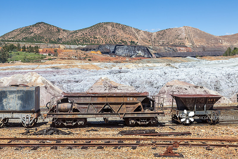 里约热内卢Tinto矿的旧火车车厢图片素材