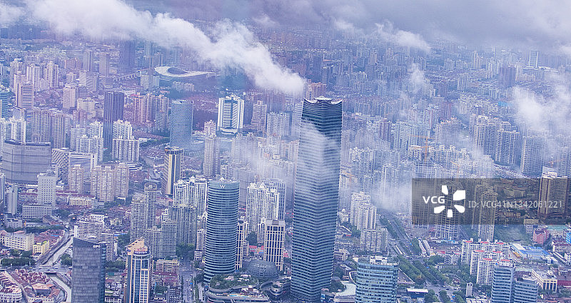 上海住宅建筑鸟瞰图图片素材