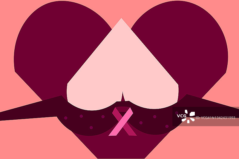 乳腺癌宣传月海报背景图片素材