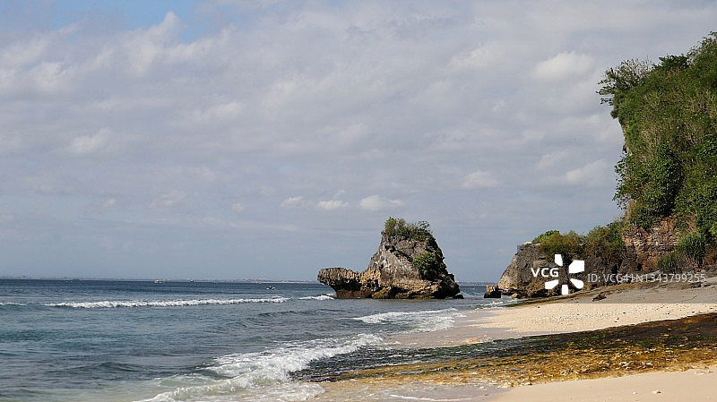 印度尼西亚巴厘岛的隐藏海滩图片素材