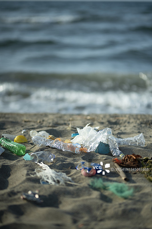海洋废弃物图片素材