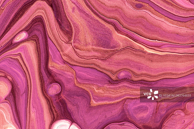 抽象流畅的艺术背景暗紫色和红色的色彩。液体的大理石。丙烯画与葡萄酒梯度图片素材