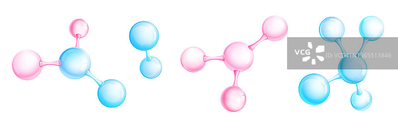 分子和原子模型，科学元素图片素材