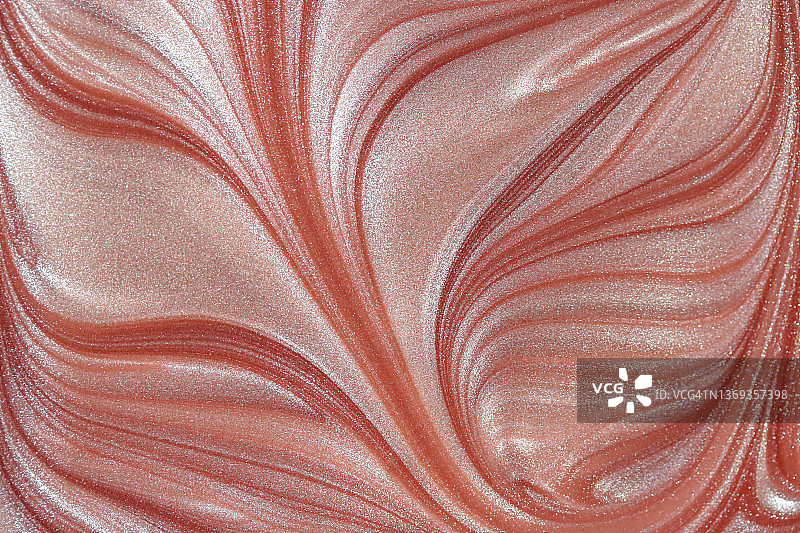 玫瑰金彩绘抽象漩涡图片素材