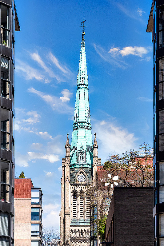多伦多圣詹姆斯大教堂的殖民尖塔图片素材