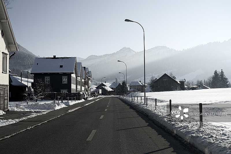 蜿蜒的道路Urnäsch图片素材