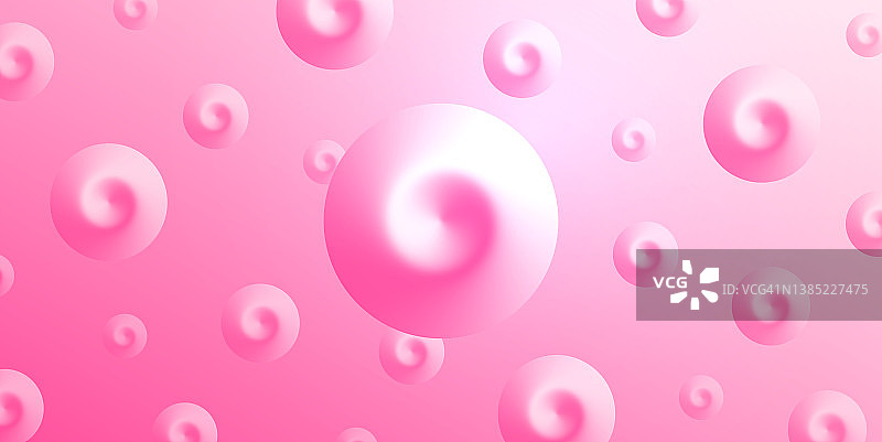 抽象梯度背景与粉红色螺旋图片素材