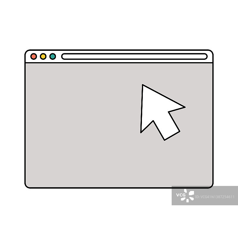 Web浏览器鼠标指针图片素材